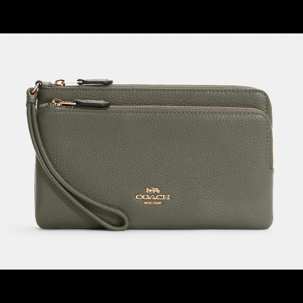 COACH leather wristlet unopened with tags